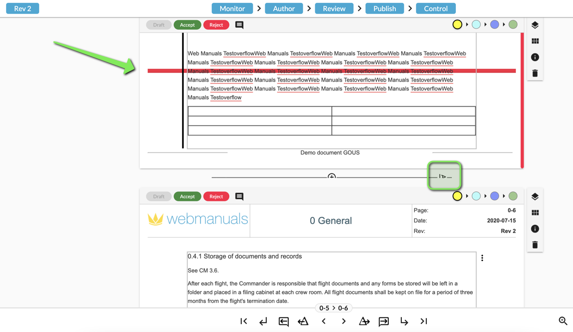 what-is-the-red-line-on-my-document-indicating-how-to-manage-overflow